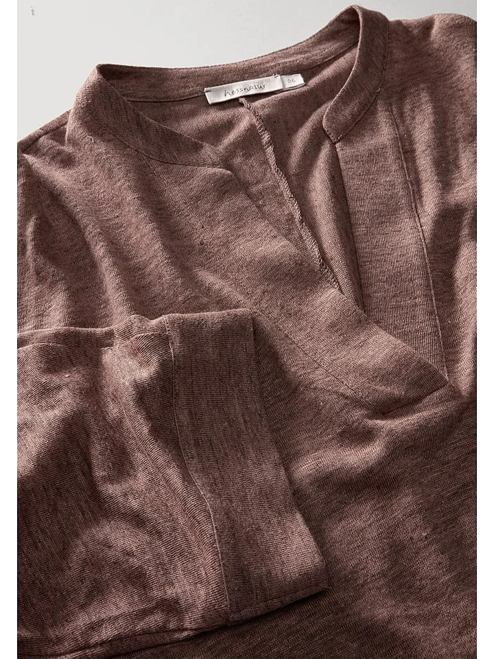 Leinen-Kleid In Dunkelbraun 7 Leinen-Kleid In Dunkelbraun – Bild 5