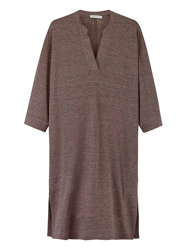 Leinen-Kleid In Dunkelbraun 8 Leinen-Kleid In Dunkelbraun – Bild 6