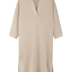 Leinen-Kleid In Sand -Günstiges Moden Zauber Geschäft hessnatur leinen kleid in sand 1