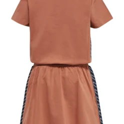 Hummel Kleid S/S Hmlhedda Dress In COPPER BROWN -Günstiges Moden Zauber Geschäft hummel kleid s s hmlhedda dress in copper brown 1
