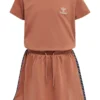 Hummel Kleid S/S Hmlhedda Dress In COPPER BROWN -Günstiges Moden Zauber Geschäft hummel kleid s s hmlhedda dress in copper brown