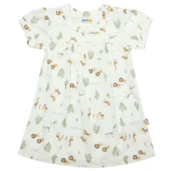 Joha Bambus Kleid In Offwhite