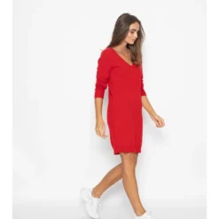 Kaschmir-Kleid "Tracy" In Rot 7 Kaschmir-Kleid "Tracy" In Rot -Günstiges Moden Zauber Geschäft just cashmere kaschmir kleid tracy in rot 1