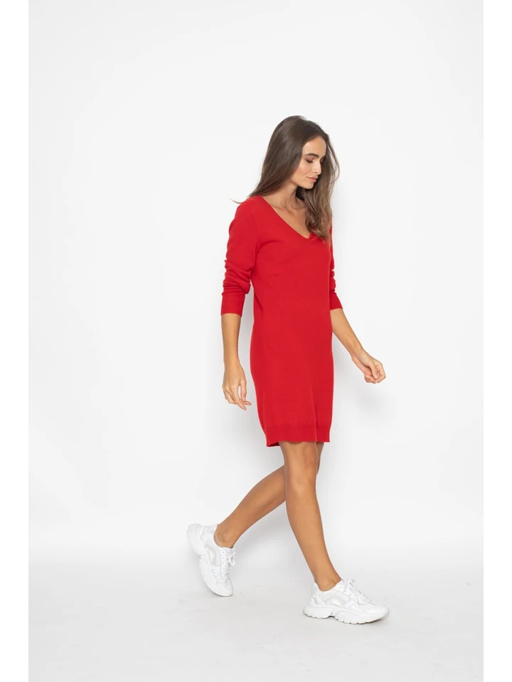 Kaschmir-Kleid "Tracy" In Rot 4 Kaschmir-Kleid "Tracy" In Rot – Bild 2