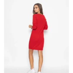 Kaschmir-Kleid "Tracy" In Rot 8 Kaschmir-Kleid "Tracy" In Rot -Günstiges Moden Zauber Geschäft just cashmere kaschmir kleid tracy in rot 2