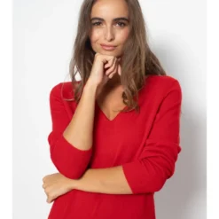 Kaschmir-Kleid "Tracy" In Rot 9 Kaschmir-Kleid "Tracy" In Rot -Günstiges Moden Zauber Geschäft just cashmere kaschmir kleid tracy in rot 3