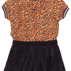 Kleid In Dunkelblau/ Orange -Günstiges Moden Zauber Geschäft koko noko kleid in dunkelblau orange 1