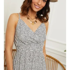 Kleid In Weiß/ Schwarz -Günstiges Moden Zauber Geschäft larmoire de suzette kleid in weiss schwarz 3