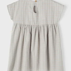 Lil Atelier Kleid "Holly" In Hellgrau -Günstiges Moden Zauber Geschäft lil atelier kleid holly in hellgrau 1