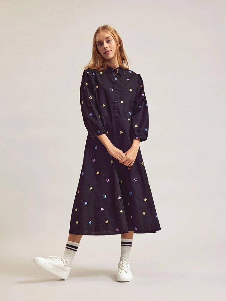 Kleid In Schwarz/ Bunt 5 Kleid In Schwarz/ Bunt – Bild 3