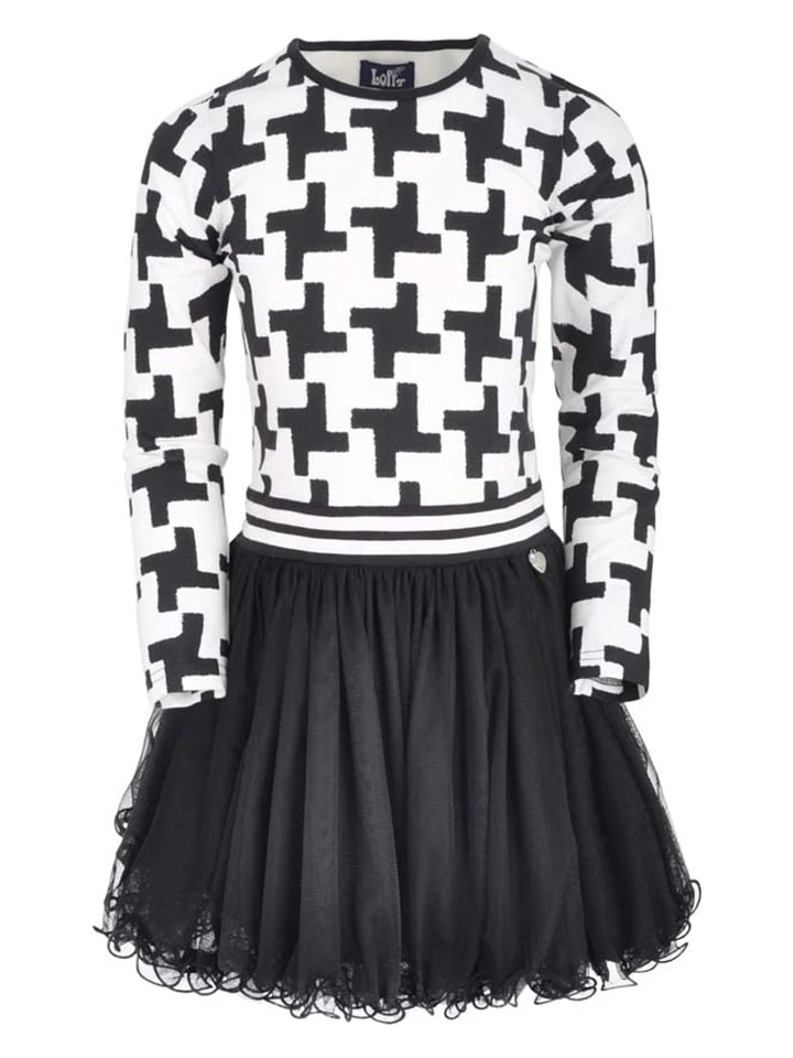 Kleid "Pam" In Weiß/ Schwarz 3 Kleid "Pam" In Weiß/ Schwarz