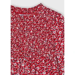 Mayoral A-Shape Kleid In Rot -Günstiges Moden Zauber Geschäft mayoral a shape kleid in rot 2