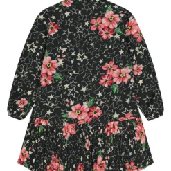 Kleid In Grün/ Schwarz/ Rosa -Günstiges Moden Zauber Geschäft melby kleid in grun schwarz rosa 1