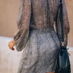 Kleid In Grau/ Bunt -Günstiges Moden Zauber Geschäft milan kiss kleid in grau bunt 2