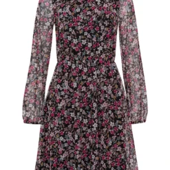 MORE&MORE Kleid In Pink/ Schwarz/ Blau