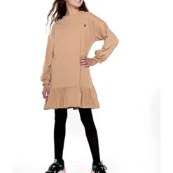 Kleid In Camel -Günstiges Moden Zauber Geschäft no way monday kleid in camel 2