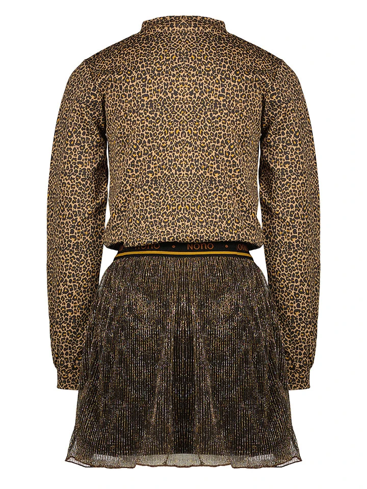 Kleid In Beige/ Schwarz 4 Kleid In Beige/ Schwarz – Bild 2