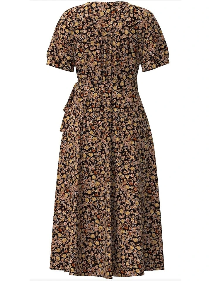 Object Kleid "Elin" In Orange/ Schwarz 4 Object Kleid "Elin" In Orange/ Schwarz – Bild 2