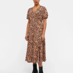 Object Kleid "Elin" In Orange/ Schwarz 11 Object Kleid "Elin" In Orange/ Schwarz -Günstiges Moden Zauber Geschäft object kleid elin in orange schwarz 3