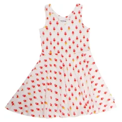 Kleid "Icecream" In Weiß/ Rosa/ Rot