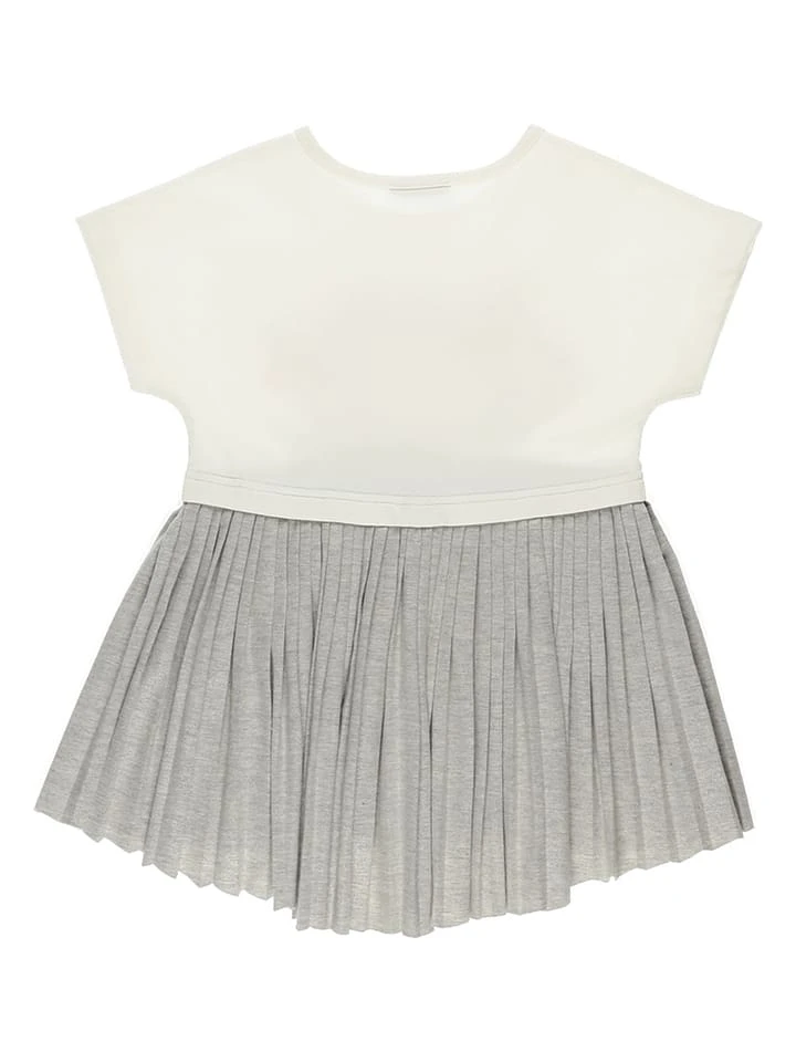 Kleid In Creme/ Grau 4 Kleid In Creme/ Grau – Bild 2