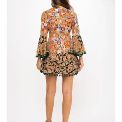 Kleid In Beige/ Schwarz -Günstiges Moden Zauber Geschäft peace and love kleid in beige schwarz 2