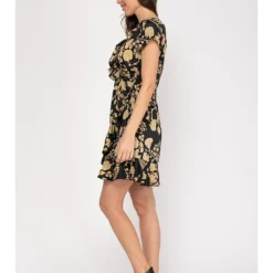 Kleid In Schwarz/ Beige -Günstiges Moden Zauber Geschäft peace and love kleid in schwarz beige 1