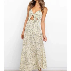 Kleid In Gelb/ Schwarz -Günstiges Moden Zauber Geschäft pretty summer kleid in gelb schwarz 1