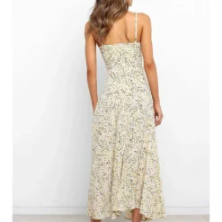 Kleid In Gelb/ Schwarz -Günstiges Moden Zauber Geschäft pretty summer kleid in gelb schwarz 4