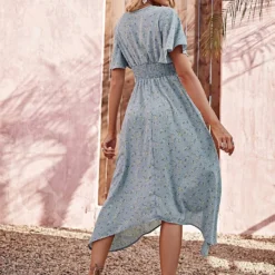 Kleid In Hellblau -Günstiges Moden Zauber Geschäft pretty summer kleid in hellblau 5