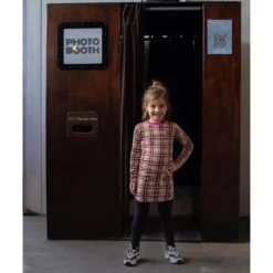 Kleid "Kaat" In Beige/ Pink -Günstiges Moden Zauber Geschäft quapi kleid kaat in beige pink 2