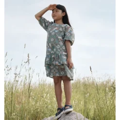 Reima Kleid "Angervo" In Khaki -Günstiges Moden Zauber Geschäft reima kleid angervo in khaki 5