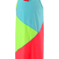 Reima Kleid "Badestrand" In Rot/ Hellblau/ Grün