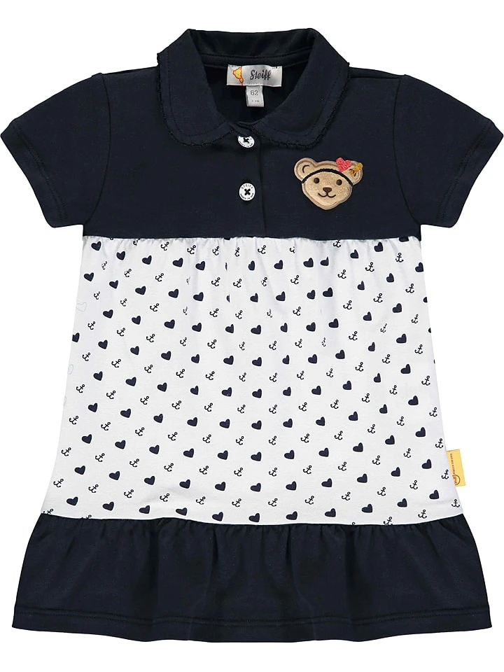 Steiff Kleid In Schwarz/ Weiß 3 Steiff Kleid In Schwarz/ Weiß