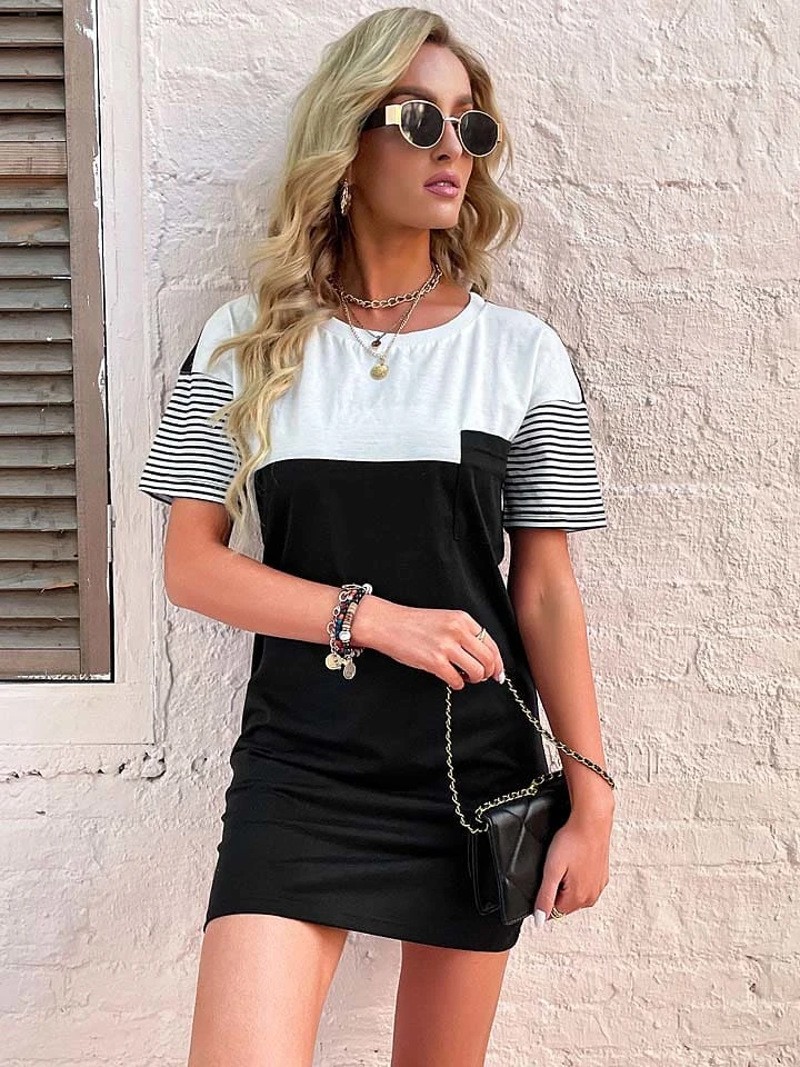 Kleid In Schwarz/ Weiß 3 Kleid In Schwarz/ Weiß