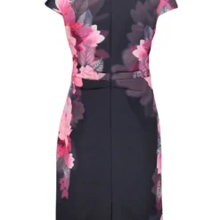 Vera Mont Kleid In Pink/ Dunkelblau -Günstiges Moden Zauber Geschäft vera mont kleid in pink dunkelblau 1