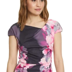 Vera Mont Kleid In Pink/ Dunkelblau -Günstiges Moden Zauber Geschäft vera mont kleid in pink dunkelblau 4