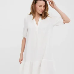 Vero Moda Kleid "Natali" In Weiß -Günstiges Moden Zauber Geschäft vero moda kleid natali in weiss 2